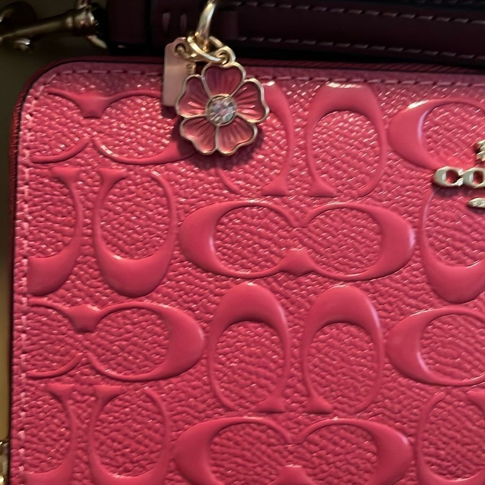 COACH NWT STRAWBERRY HAZE BOXED LONG ZIP AROUND WALLET - Picture 4 of 6